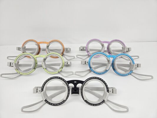 Optical Trail Lens Frame-Aluminum Material GD1108A, Super Lightweight Optometry Frame (PD: 48-70) Five Colors, Pack of Six